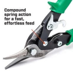 Crescent Wiss Metalmaster Aviation Snips Right Cut 248mm -Tool Promotional Store 1205152 4 9