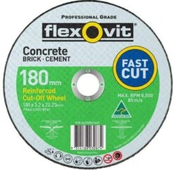 Flexovit Masonry Cut-Off Wheel 178 X 3.2 X 22.2mm
