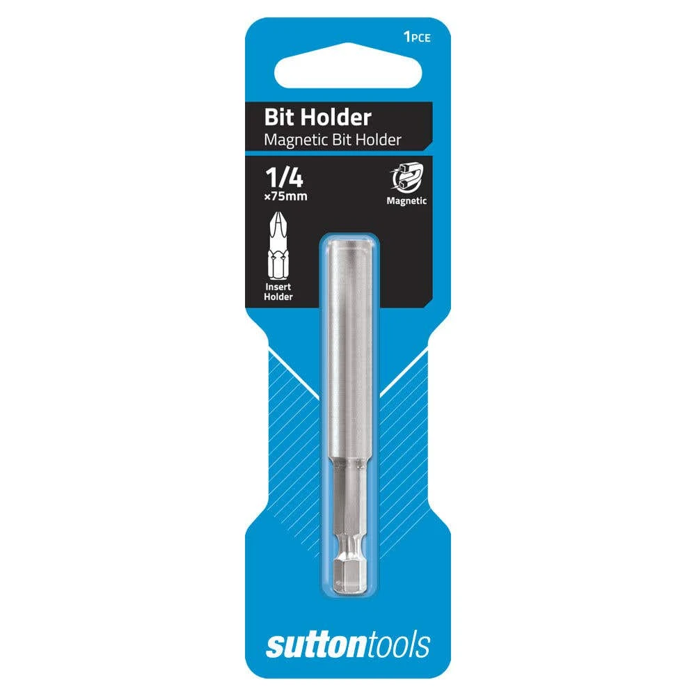 Sutton Tools Magnetic Bit Holder 1/4" X 75mm 1 Sutton Tools Magnetic Bit Holder 1/4" X 75mm
