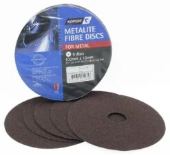 Norton Metalite Fibre Disc 100 X 16mm P16 - 5 Pack