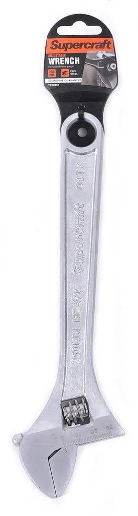 Supercraft Adjustable Wrench 250mm 1 Supercraft Adjustable Wrench 250mm