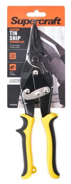 Supercraft Aviation Tin Snips Straight Cut 250mm