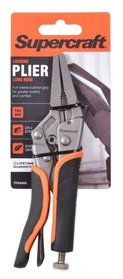 Supercraft Lockgrip Plier Long Nose 165mm