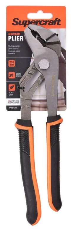Supercraft Plier Multigrip Chrome Vanadium Steel 250mm