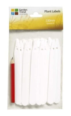 Garden Trend Plant Labels With Pencil Plastic 100mm - 25 Pack