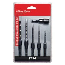 P&N Quickbit Changeable Drill Set Metric - 6 Piece