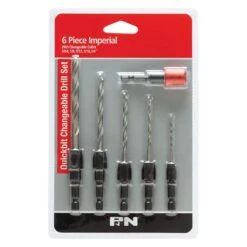 P&N Quickbit Changeable Drill Set Imperial - 6 Piece