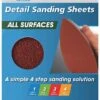 Norton All Surface Detail Sanding Sheet Step 1 100 X 140mm P40 - 5 Pack