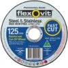 Flexovit Steel & Stainless Cut-Off Wheel 125 X 2.5 X 22mm