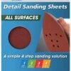 Norton All Surface Detail Sanding Sheet Step 3 100 X 140 X 8h P120 - 5 Pack