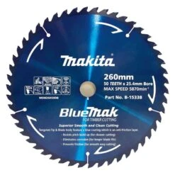 Makita Saw Blade BlueMak 260 X 25.4mm Bore X 50T -Tool Promotional Store 3395894 1 19