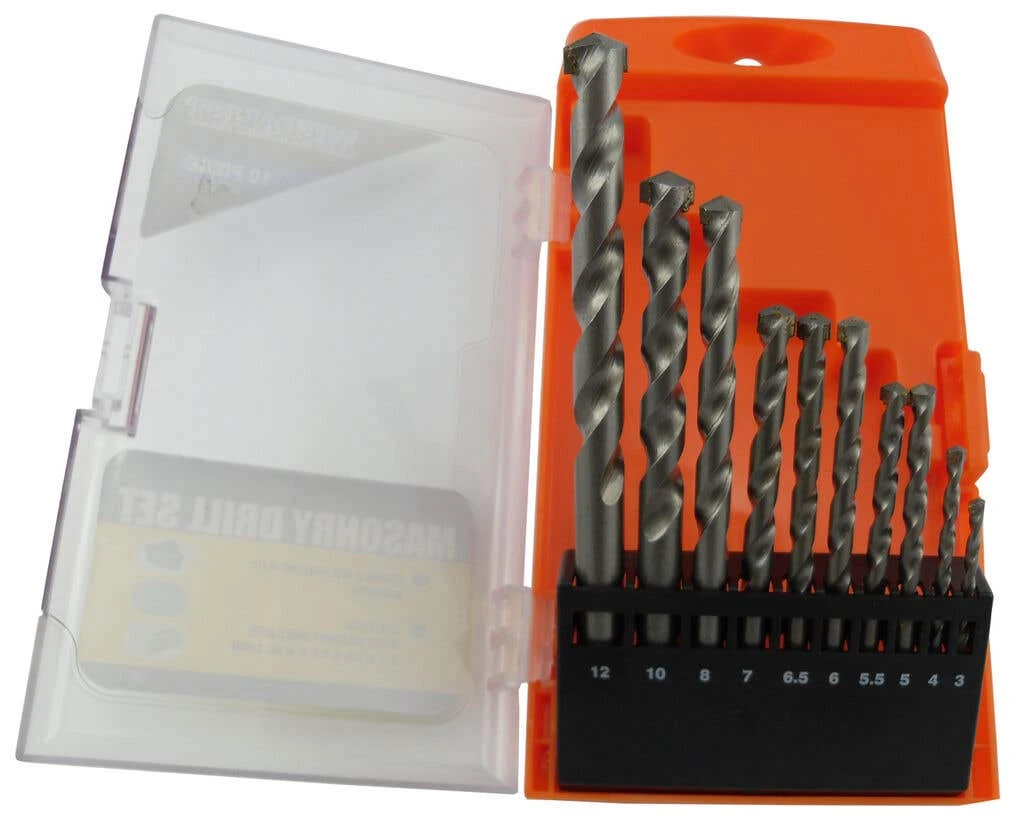 Medalist Masonry Drill Bit Set 3-12mm - 10 Piece 1 Medalist Masonry Drill Bit Set 3-12mm - 10 Piece