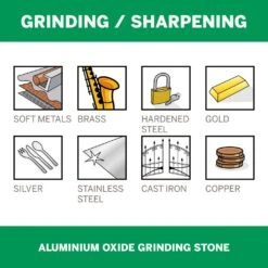 Dremel Aluminium Oxide Grinding Stone 8193 15.9mm -Tool Promotional Store 3437043 2 228