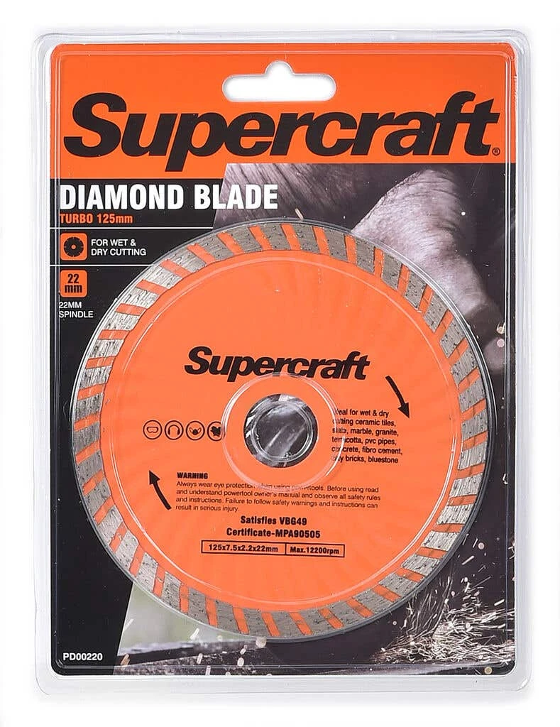 Supercraft Diamond Blade Turbo 125mm 1 Supercraft Diamond Blade Turbo 125mm