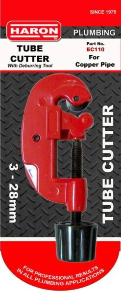 Haron Tube Cutter With Deburring Tool Red/Black 3-28mm