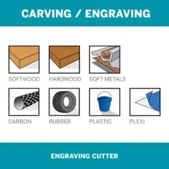 Dremel Engraver Cutter 2.4mm - 2 Pack 8 Dremel Engraver Cutter 2.4mm - 2 Pack -Tool Promotional Store 3644846 4