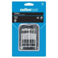 Sutton Tools Screwdriver Bit Set Phillips 50mm - 10 Piece