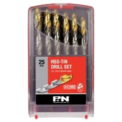 P&N HSS TiN Drill Set 1.0 - 13.0 X 0.5mm - 25 Piece