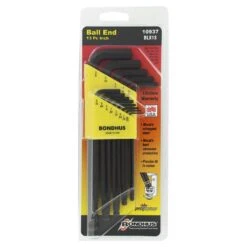 Bondhus Ball End L-Wrench Allen Key Set Imperial - 13 Piece