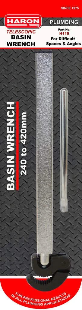 Haron Telescopic Basin Wrench 240mm 1 Haron Telescopic Basin Wrench 240mm