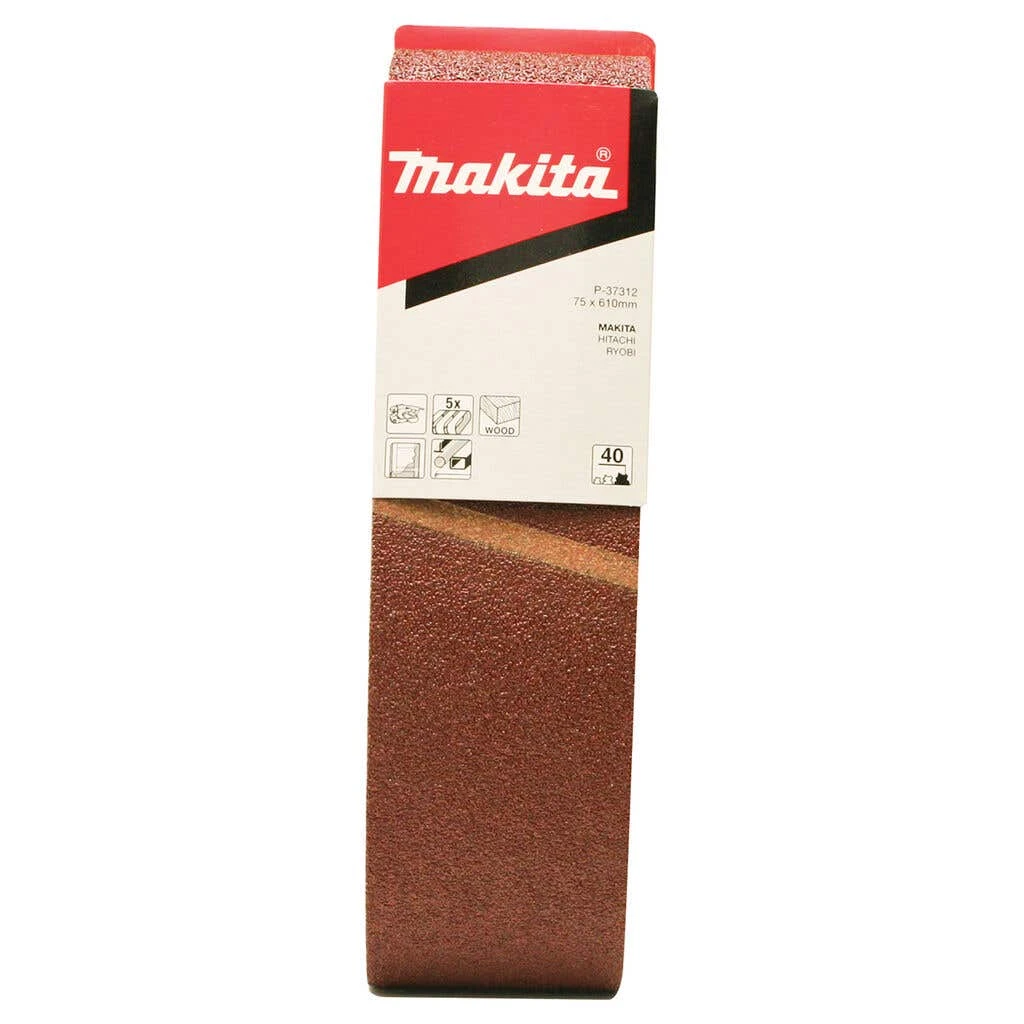 Makita Sanding Belt 40G 76 X 610mm - 5 Pack 1 Makita Sanding Belt 40G 76 X 610mm - 5 Pack
