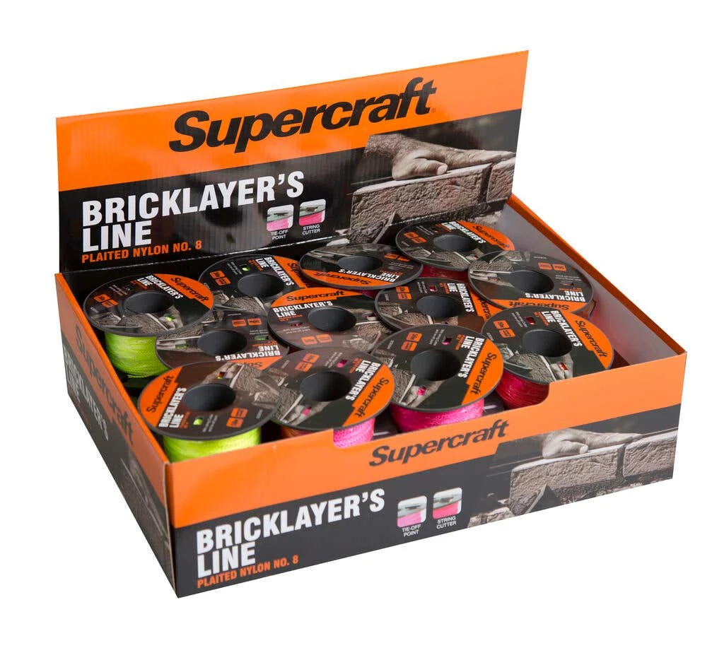 Supercraft Bricklayers Line Assorted Colours 100m 1 Supercraft Bricklayers Line Assorted Colours 100m