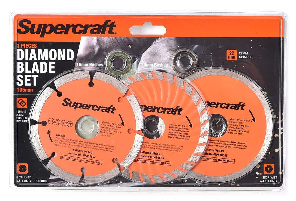 Supercraft Blade Diamond 3 Piece Set 1 Supercraft Blade Diamond 3 Piece Set