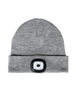 Lion Grey LED Beanie