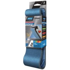 Norton Sanding Belt P36 Grit 75 X 533mm - 3 Pack
