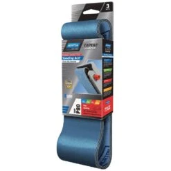 Norton Sanding Belt P80 Grit 75 X 533mm - 3 Pack