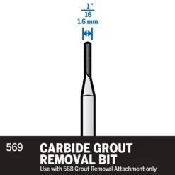 Dremel Carbide Grout Removal Bit 1.6mm -Tool Promotional Store 5471768 5