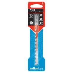 Sutton Tools T-Shank Jigsaw Blade Clean Cut 130mm - 2 Piece