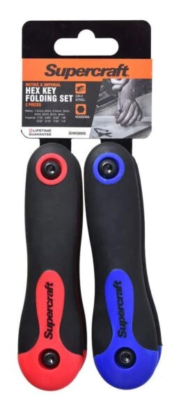 Supercraft Allen Key Folding Set - 2 Piece