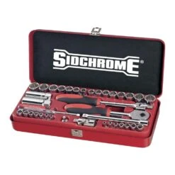 Sidchrome 1/4" & 3/8" Drive Metric & A/F Socket Set - 38 Piece