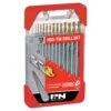 P&N HSS TiN Drill Set 1.5 - 6.5 X 0.5mm + 3.3 & 4.2mm - 13 Piece