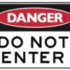 Sandleford Danger Do Not Enter Sign