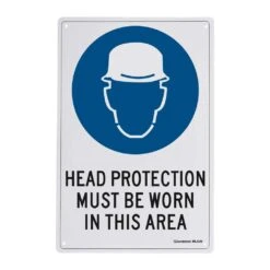 Sandleford Head Protection Must Be Worn Sign