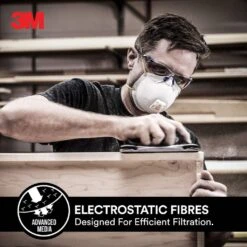 3M Cool Flow Sanding/Fiberglass Face Masks - 5 Pack -Tool Promotional Store 6109417 6 5