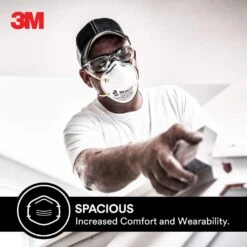 3M P2 Sanding Face Masks - 2 Pack -Tool Promotional Store 6109433 4 3