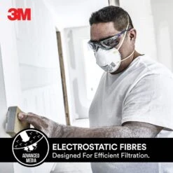 3M P2 Sanding Face Masks - 2 Pack -Tool Promotional Store 6109433 5 3