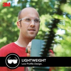 3M Flat Temple Safety Glasses Clear Lens -Tool Promotional Store 6109516 3 7