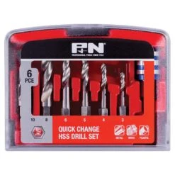 P&N Quick Change Drill Bit 6 Piece Set