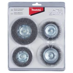 Makita Wire Brush Set For Drills - 4 Piece