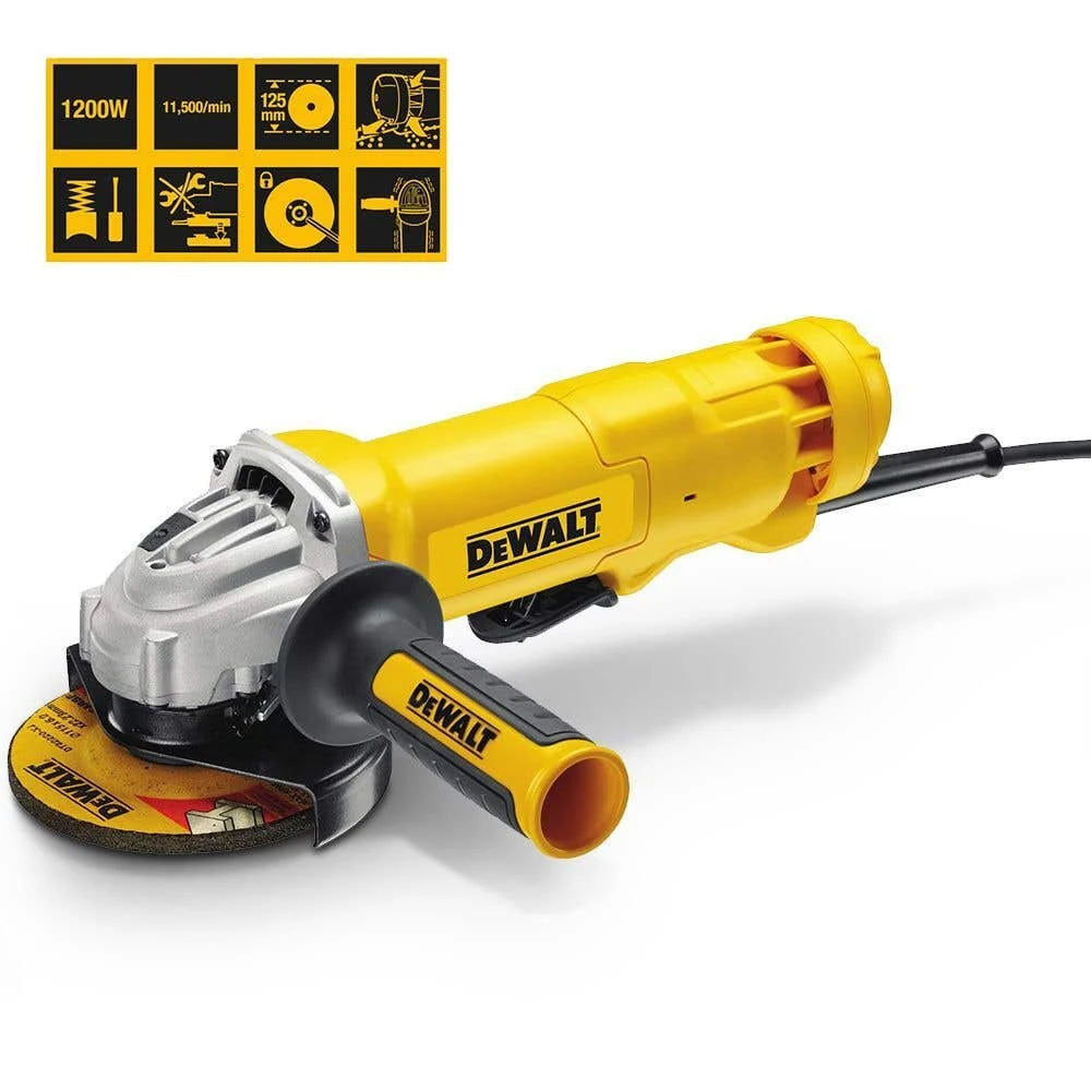 DEWALT 1200W Angle Grinder 125mm 2 DEWALT 1200W Angle Grinder 125mm - Image 2