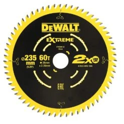 DEWALT Extreme Circular Saw Blade 60T 235mm