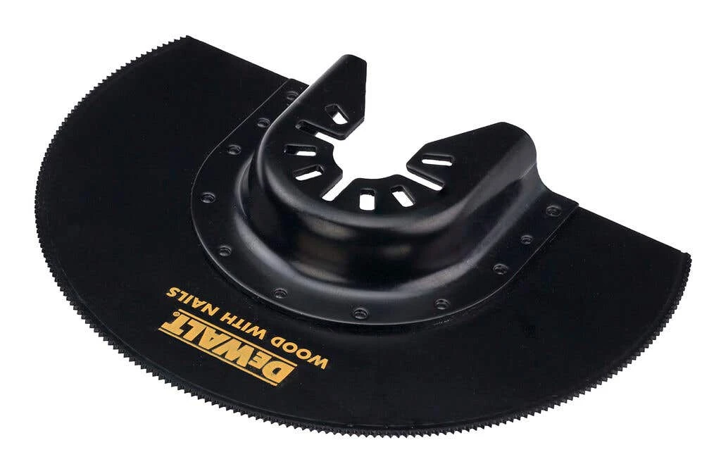 DEWALT Semicircle Flush Cut Multi Tool Wood Blade 102mm 1 DEWALT Semicircle Flush Cut Multi Tool Wood Blade 102mm
