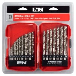 P&N HSS Jobber Drill Set Imperial - 29 Piece