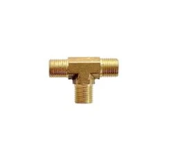 EMAX Tee Air Fitting Brass Male 1/4"