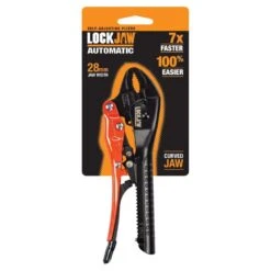 Lockjaw Plier Curved Jaw Self-Adjusting 175mm