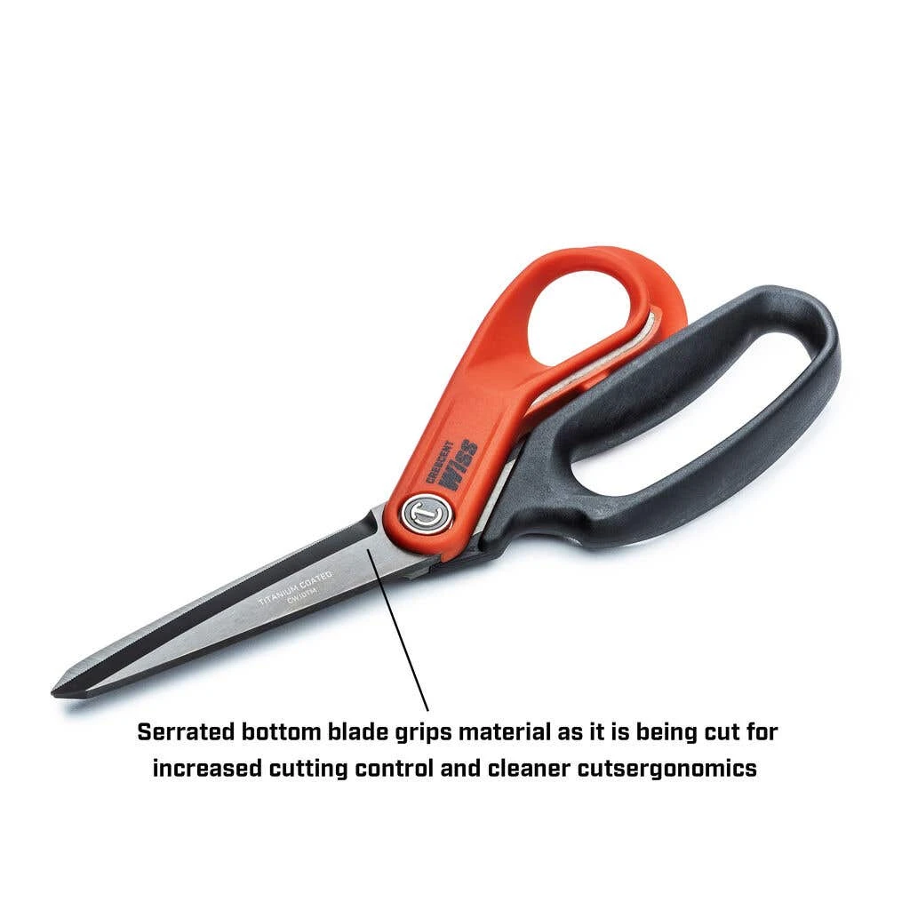 Crescent Wiss Heavy-Duty Titanium Coated Tradesman Shears 10" 250mm 3 Crescent Wiss Heavy-Duty Titanium Coated Tradesman Shears 10" 250mm - Image 3